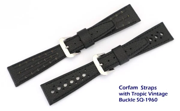 Genuine CorfaM® Watch Strap for Vintage Omega Chronostop References 145 and 147 - Image 3