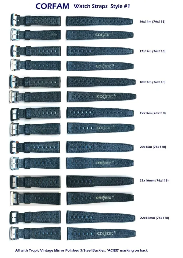 Genuine CorfaM® Straps Bands for Vintage & Reissue Omega Watches & Chronographs. - Image 9